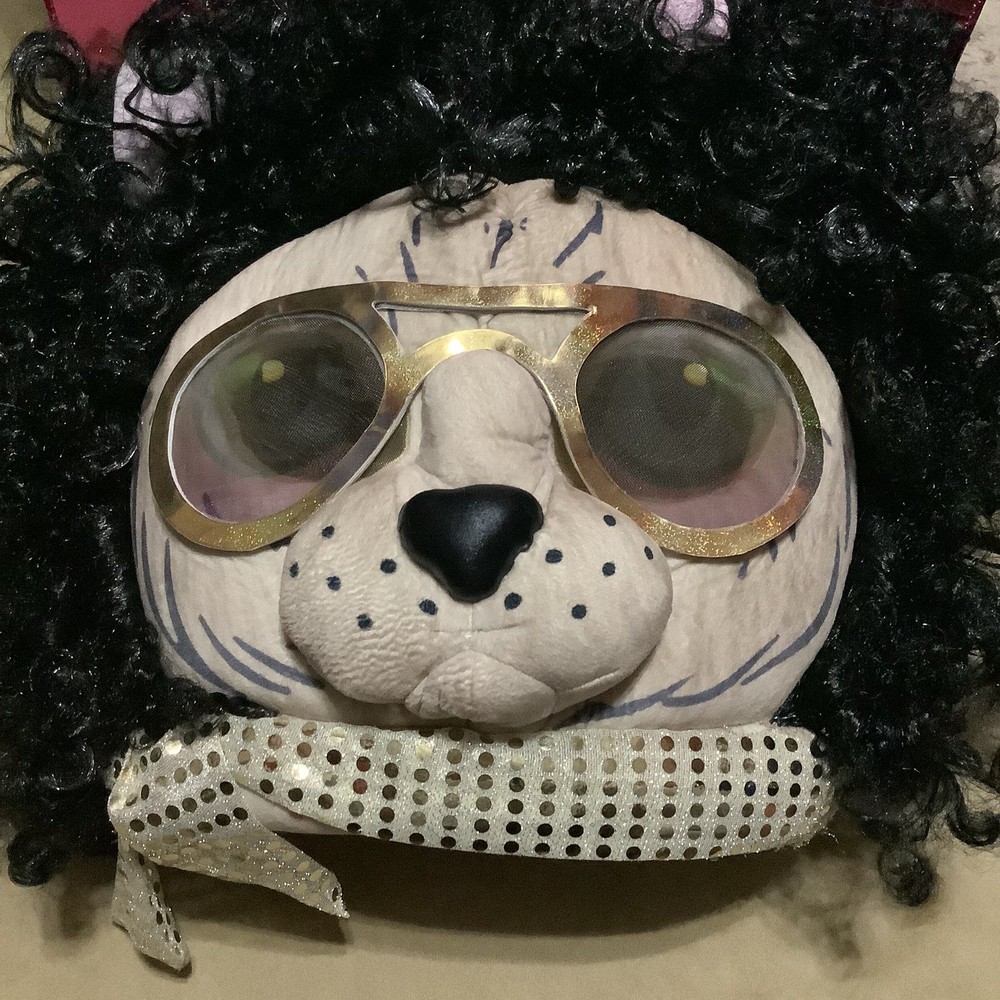 KOOL KITTY Halloween Mascot Cat Head. Adjustable Sizing.