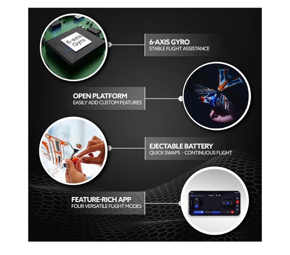 X-Fly Bionic Bird - sensor assisted ornithopter drone | RC&smartphone controlled