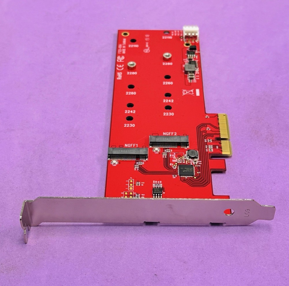 NEW StarTech 2x M.2 SSD Controller Card - NGFF PCIe PEX2M2