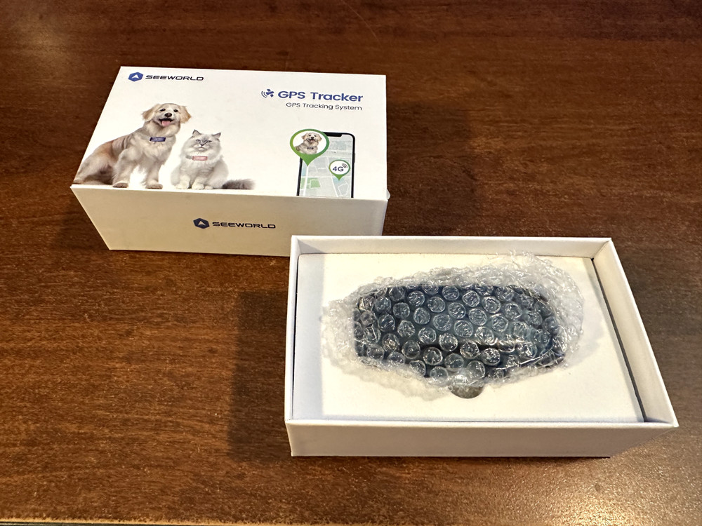 SEEWORLD P1 GPS Cat Dog Tracker Open Box