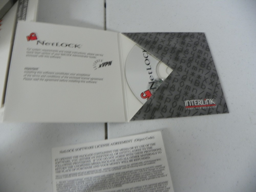 VTG 1998 Netlock Interlink Computer Sciences Software Network Security