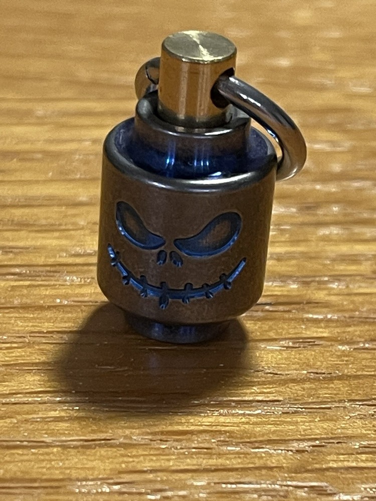 EDC Titanium Rotating Bead Pendant, Zipper Pull, Keychain Add On Titanium Silver