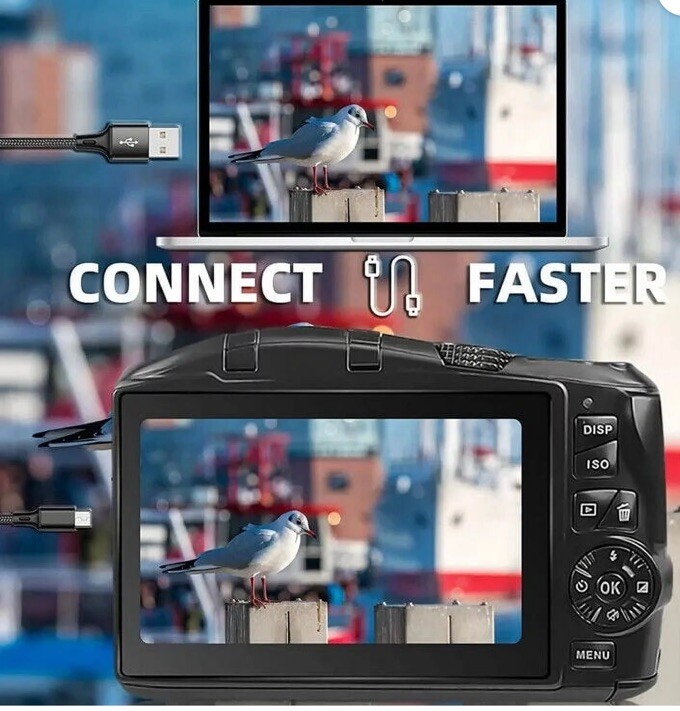 HHD 4K Video Camera 48MP Vlogging Camera