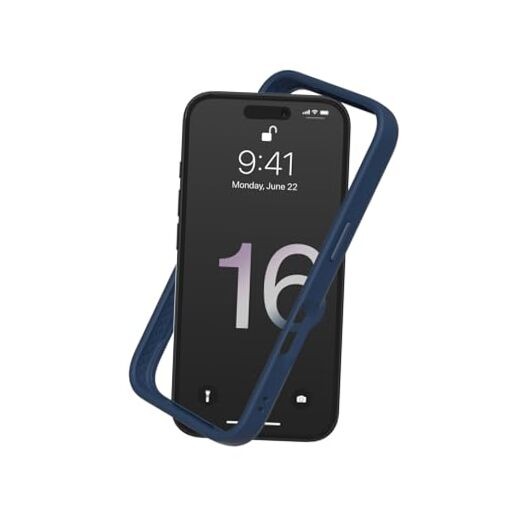 Bumper Case Compatible with [] | CrashGuard - Shock iPhone 16 Navy Blue