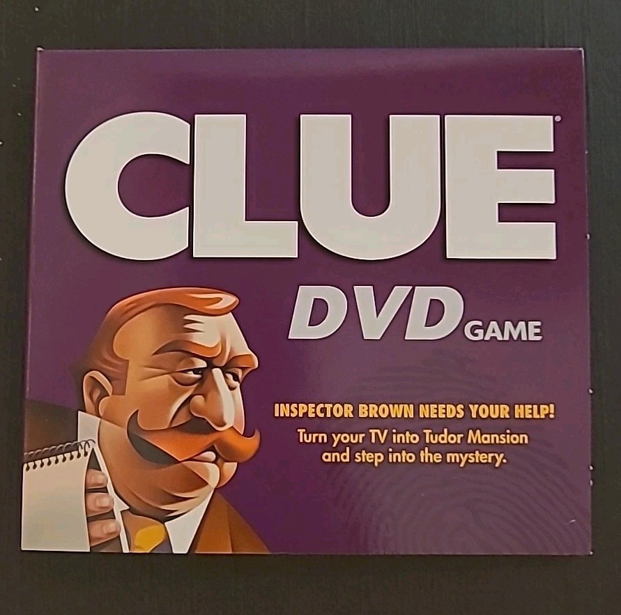2006 Clue Game Replacement 42 Card Deck, Case File Envelope & DVD