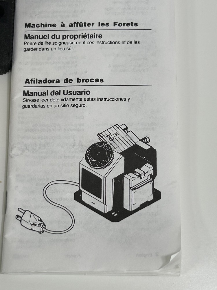 Plasplugs Compact SHARPENER Unit For DRIILL BITS Knife SCISSORS Module 2 & 3 B21