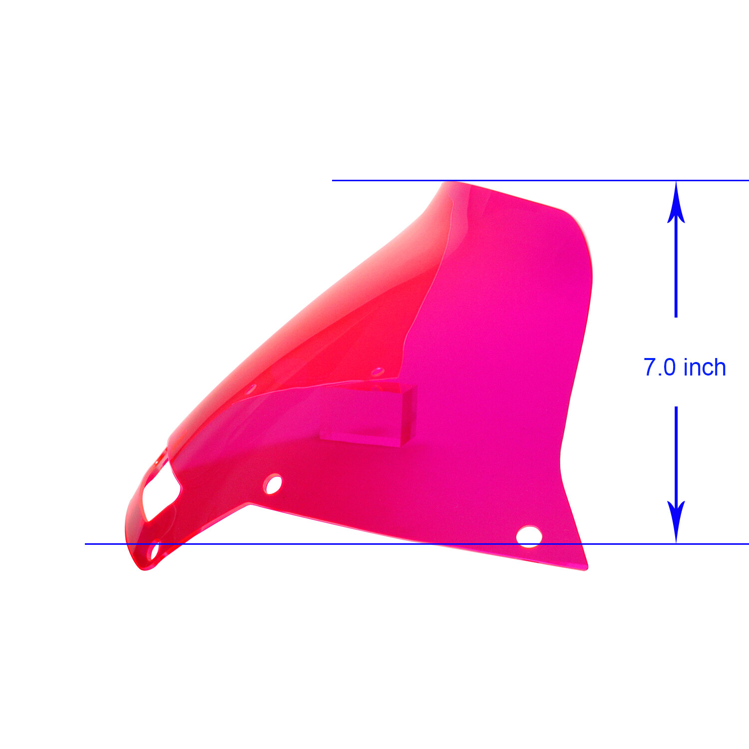 PMMA 7.0" Pink Windscreen for Harley 2022-2024 Low Rider ST FXLRST FXRST