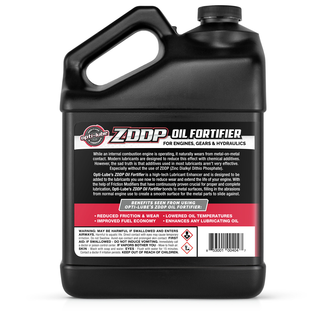 OPTI-LUBE ZDDP OIL FORTIFIER: 1 Gallon Without Accessories, Treats 128 Quarts