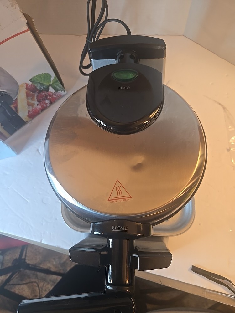 Ambiano Rotating Belgian Waffle Maker Titanium Ceramic Coating