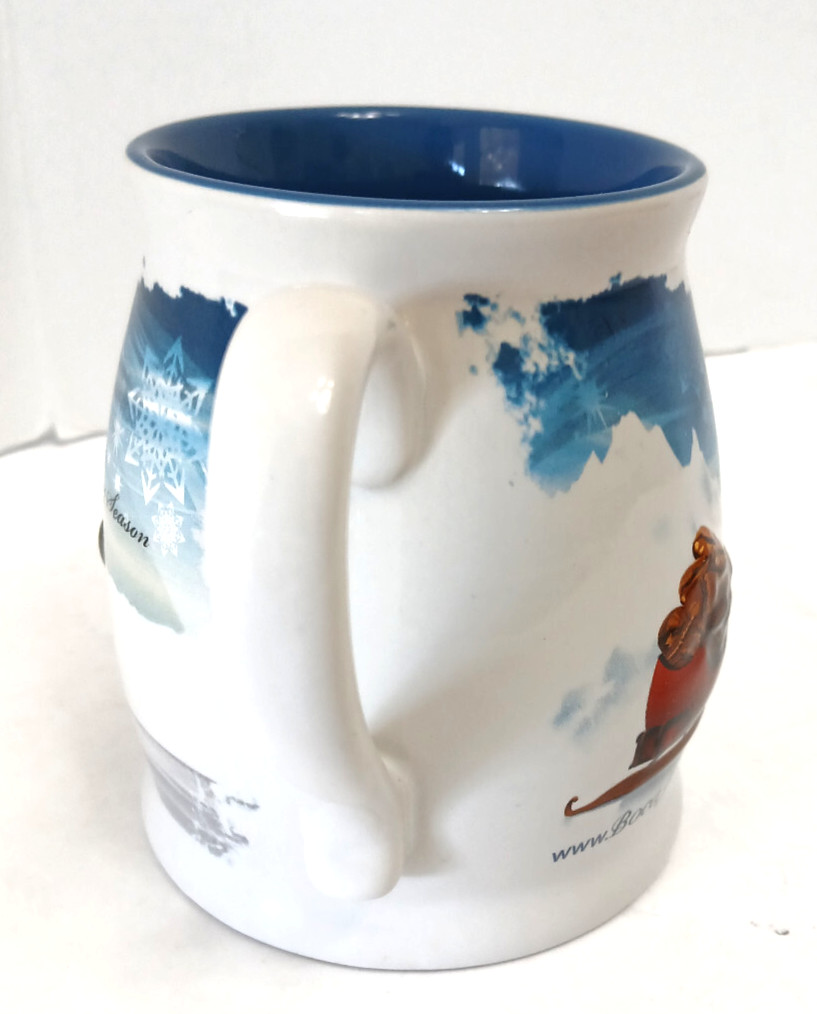 Penquins Boca Java Red Sleigh 3D Coffee Mugs Wishing You A Java Filled Holliday