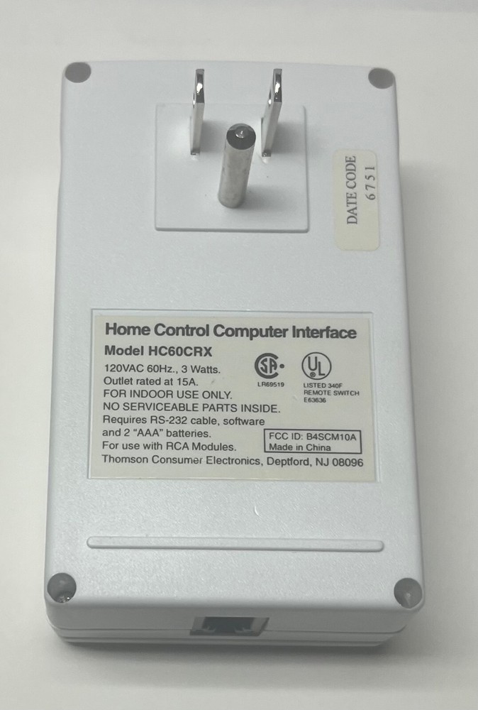 X-10 CM11A Computer Interface, RCA Activehome branded