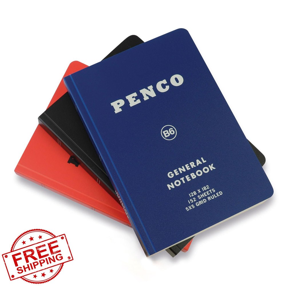 Hi-Tide Penco Notebook B6 Square Yellow