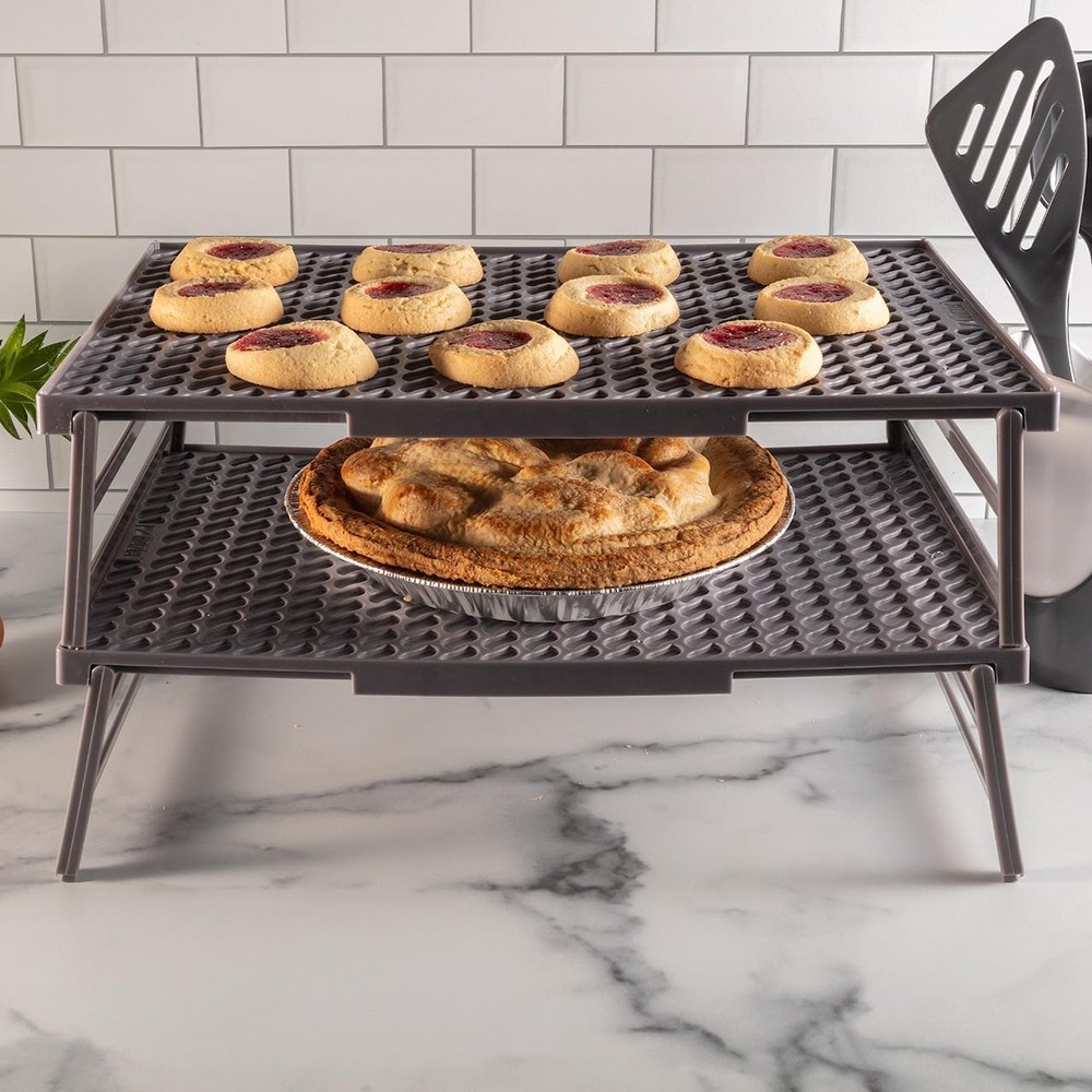 Coolwave Stackable Cooling Rack, 15 x 10 Inches, Collapsible Baking Rack, BPA...