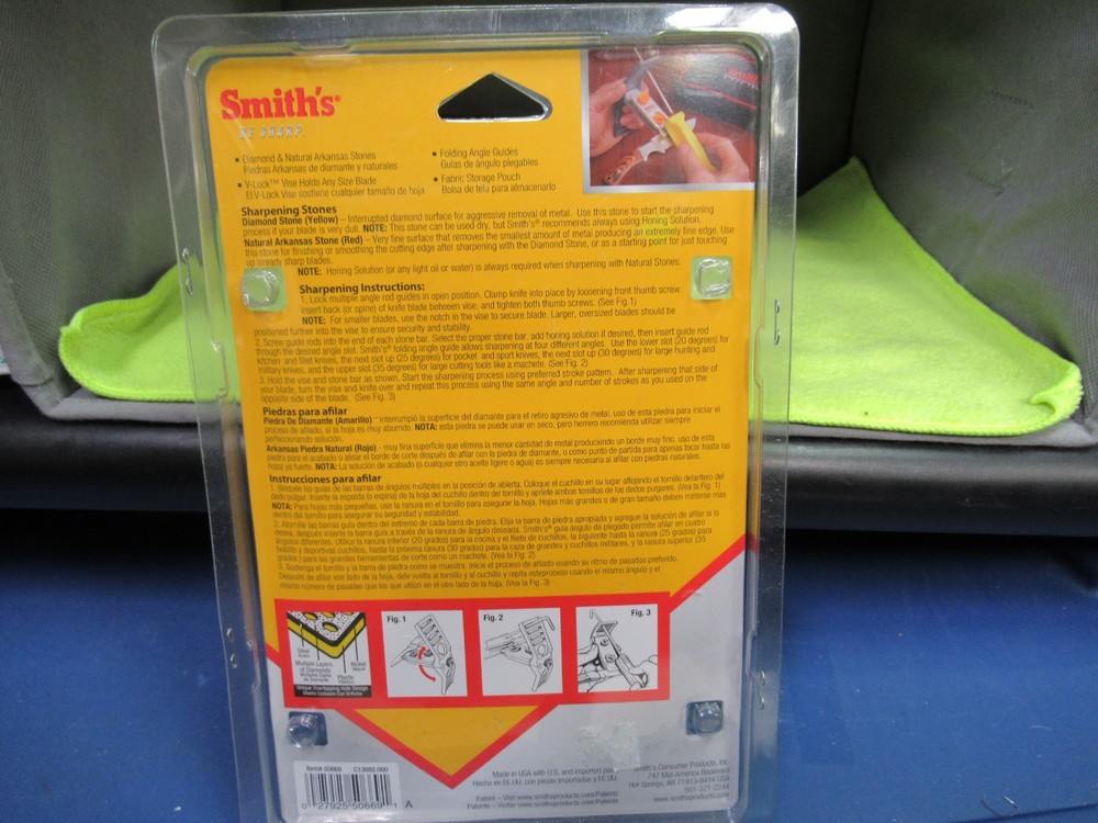 Smith's Be Sharp, 2-Stone Precision Sharpening System New in Original Package