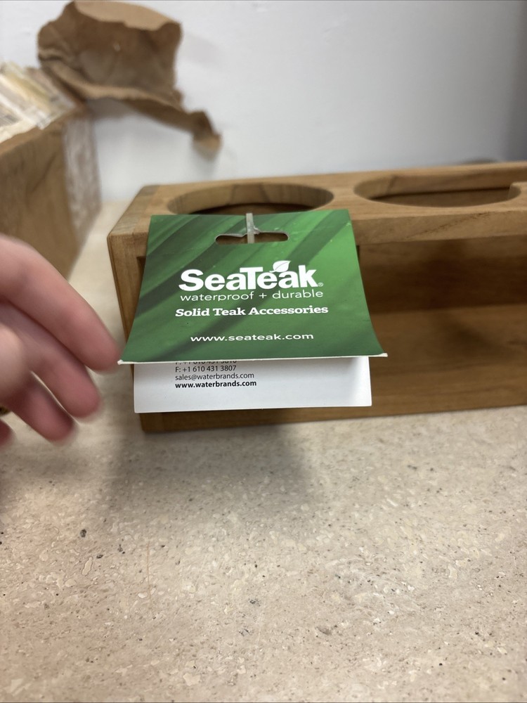 SeaTeak 62632 Drink Rack Four - Solid Teak