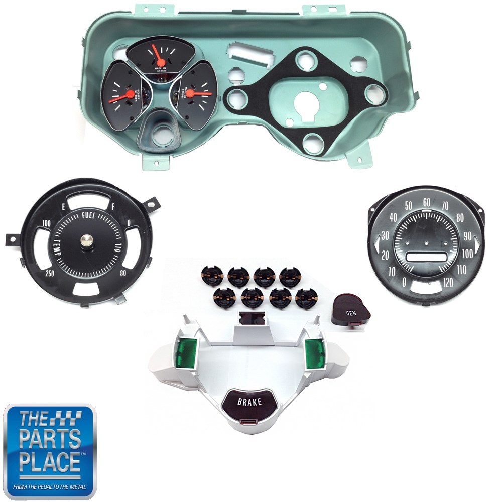 1969-72 GTO LeMans / Grand Prix Dash Gauge Cluster Fuel Oil Speed Kit