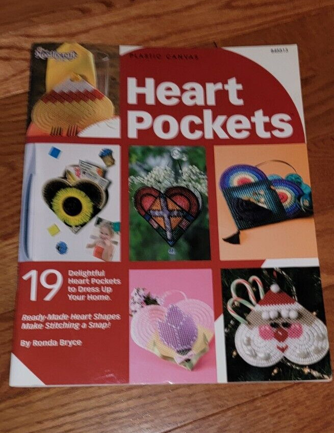 HEART POCKETS  PLASTIC CANVAS 19 DESIGNS