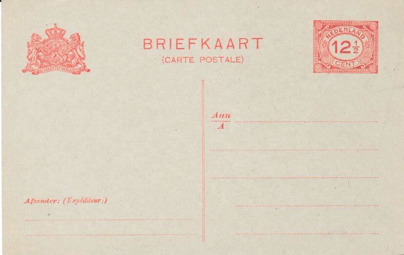 Netherlands Higgins & Gage 160 Unused.