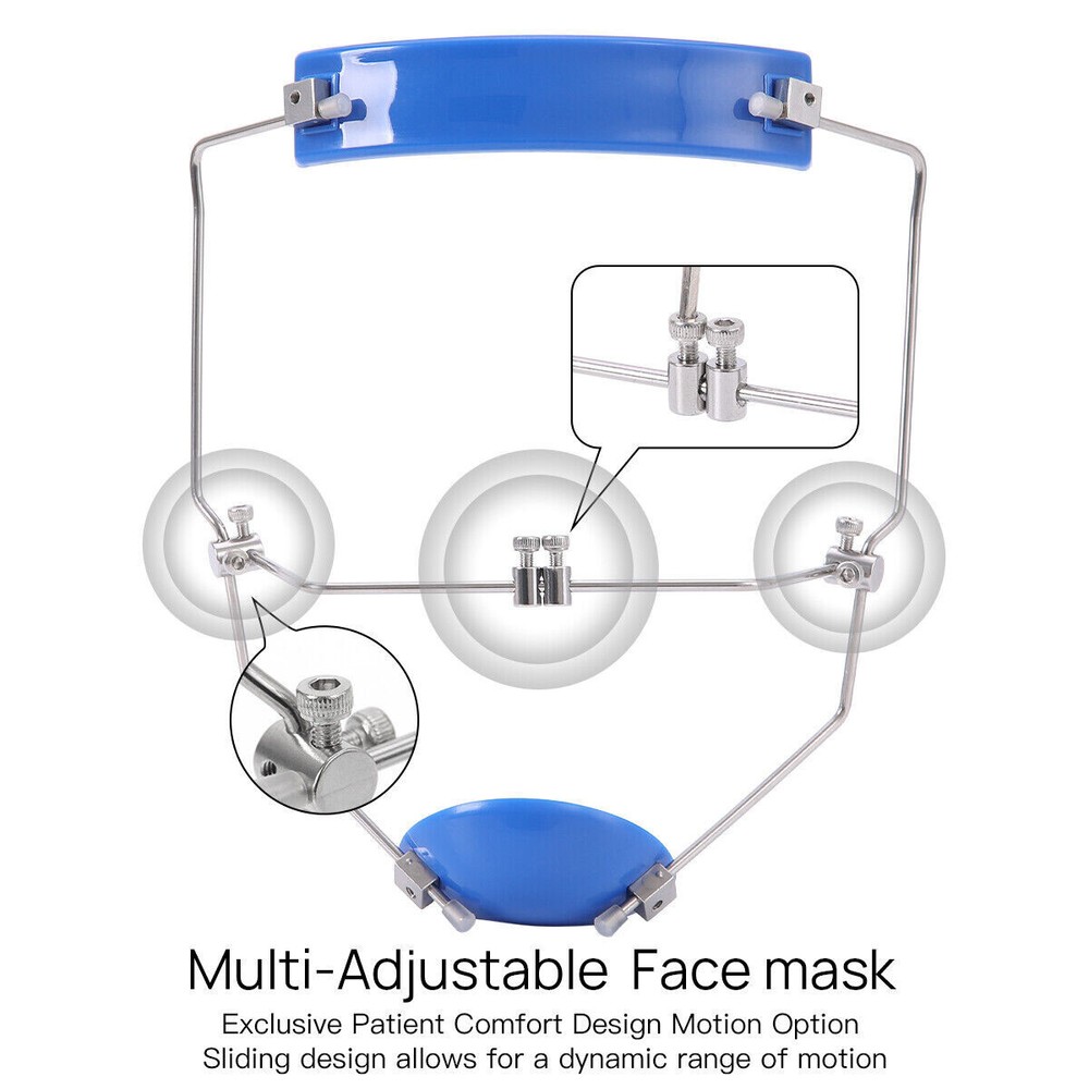 Dental Orthodonti Forward Reverse Pull Headgear Facemask Double Lever Adjustable