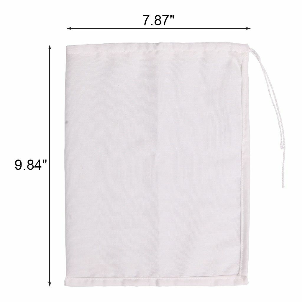 6Pcs Organic Nut Milk Bag Reusable Food Strainer Brew Coffee Cheese Cotton Cloth