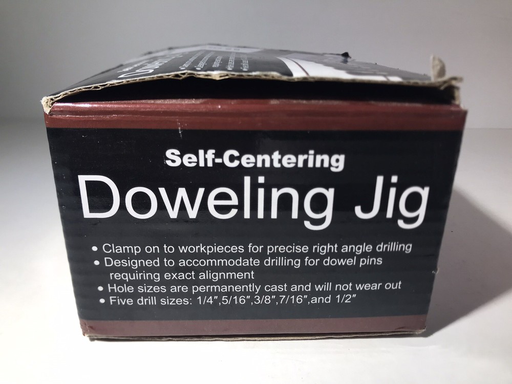 Self Centering Doweling Jig ~ 41345 ~ Precise Drilling Guide ~ Dowel Clamp Tool