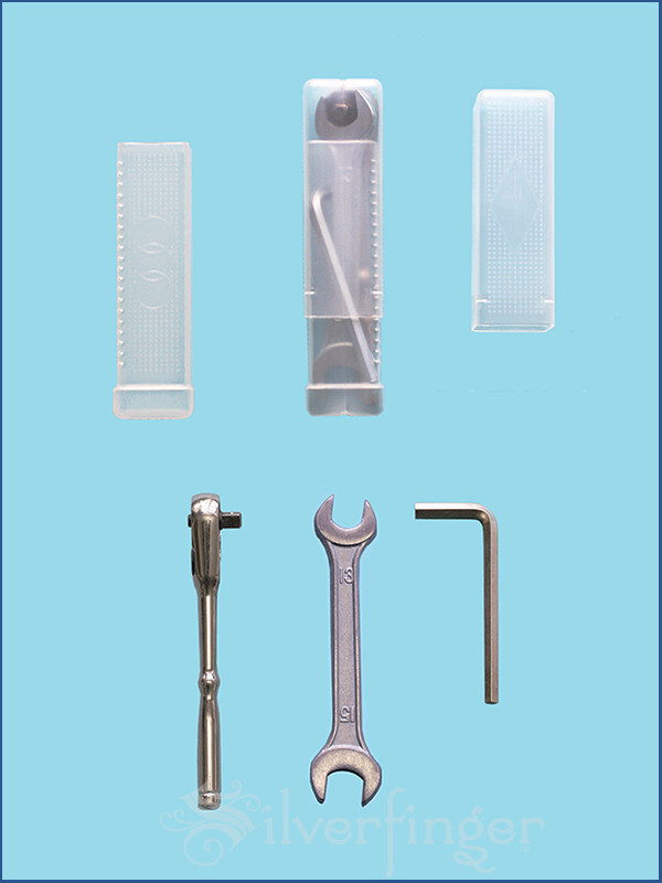 4 PC Sets Telescoping Plastic Tool Storage Cases Adjustable Length Drill Bit Box