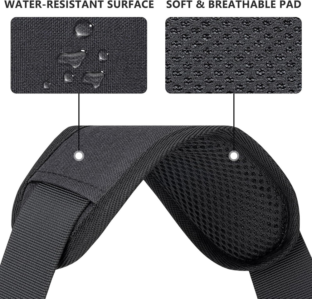 Shoulder Strap for Bag, Adjustable Soft Padded Replacement Shoulder Strap with M