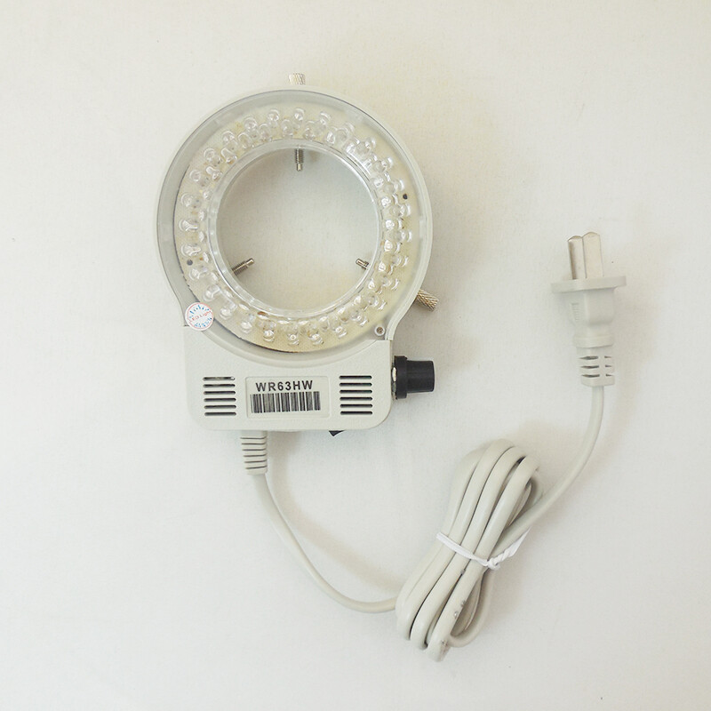 56 LED Microscope Ring Light Illuminator with Dimmer for Stereo Microscope