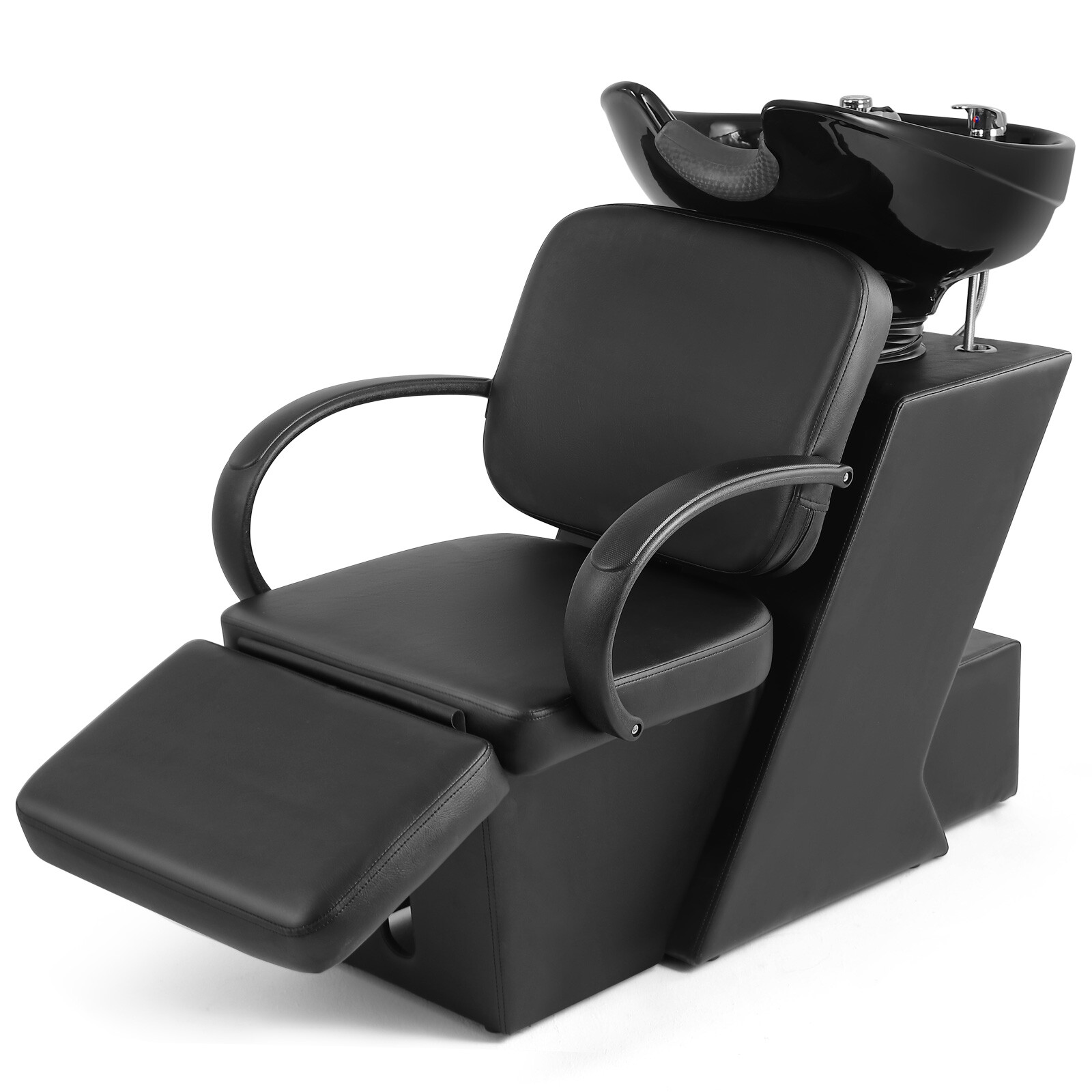 Artist Hand Backwash Barber Shampoo Chair Ceramic Bowl Sink Unit Salon Station