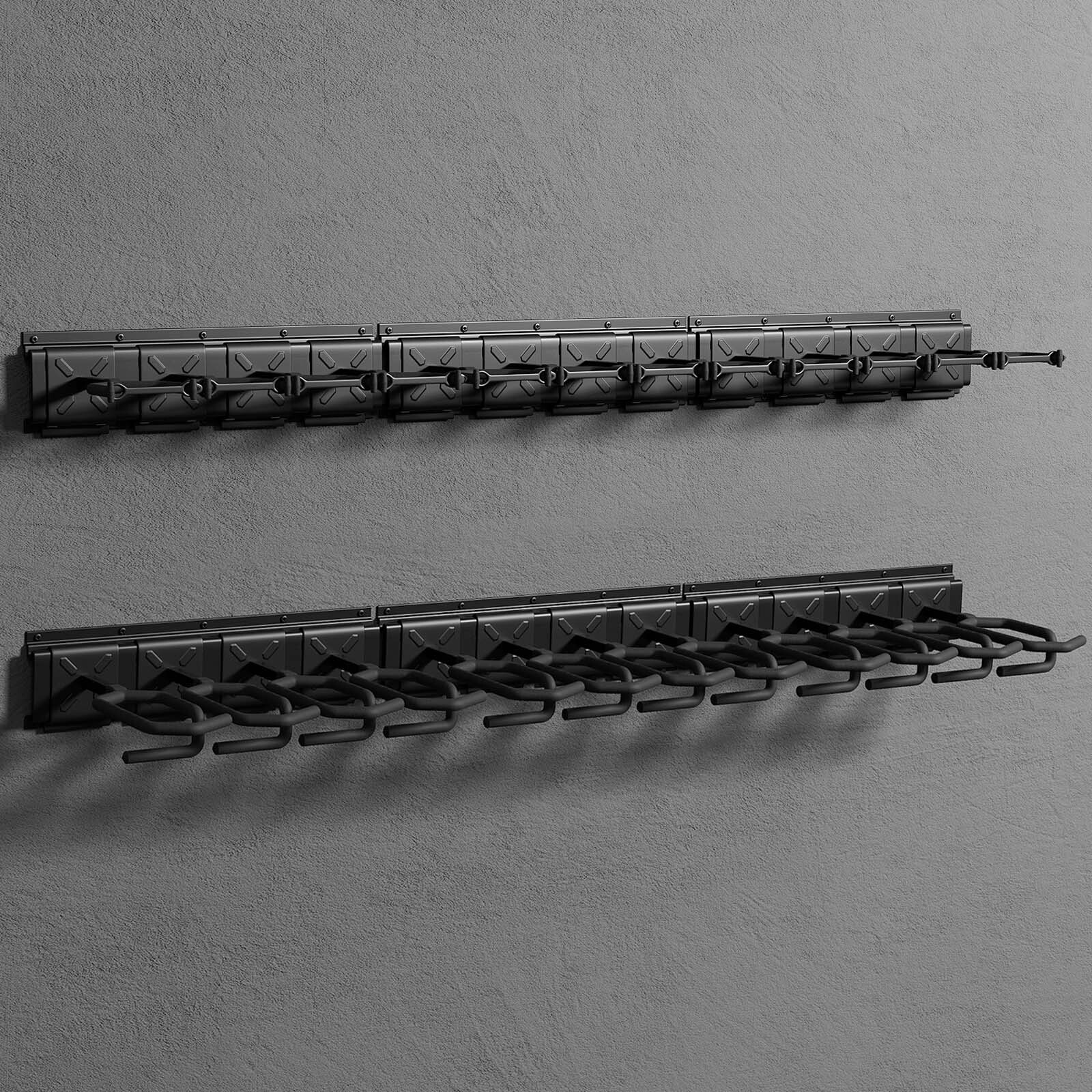 3/4/6/8/12 Slot Gun Rack Wall Mount Shotgun Rack Adjustable Rifle Storage Holder