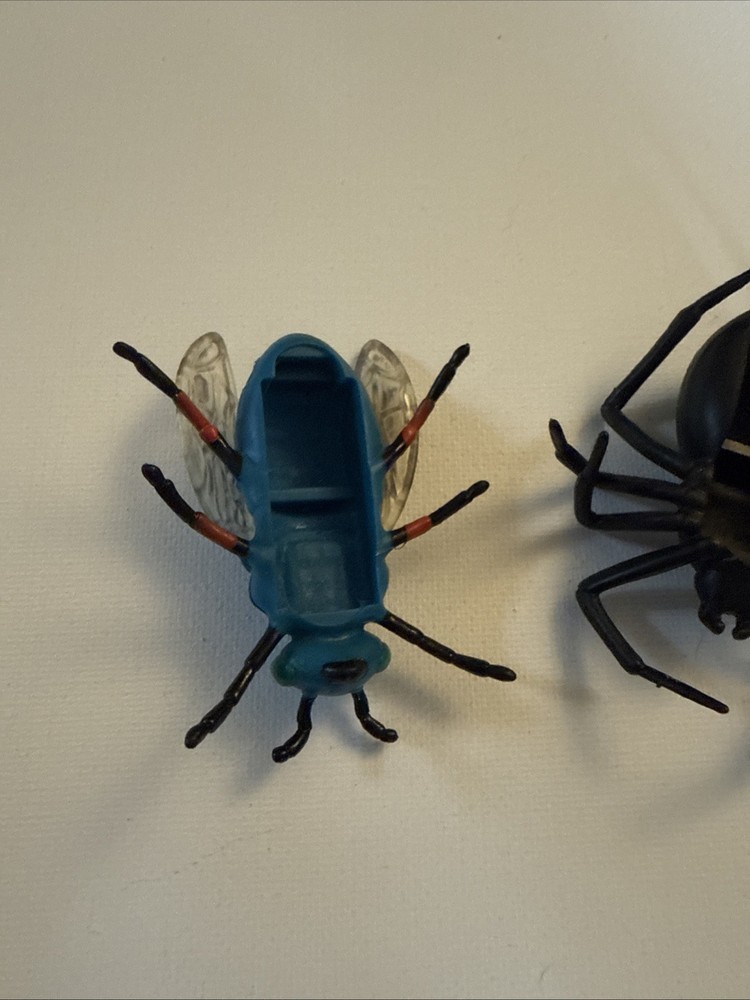 Three Battling Bug Rubber Bodies + Nanobug Base (untested) Great Condition