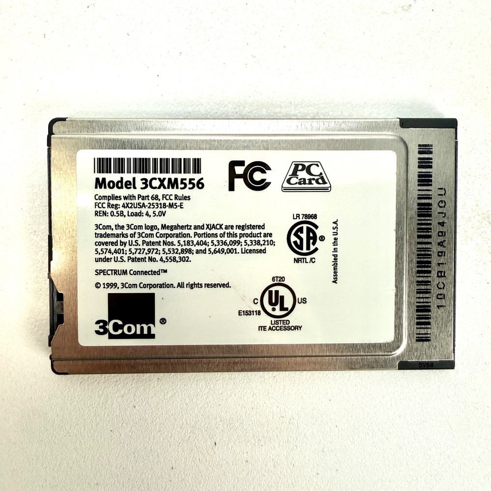3Com Megahertz 56K Cellular Modem PC Card Model 3CXM556