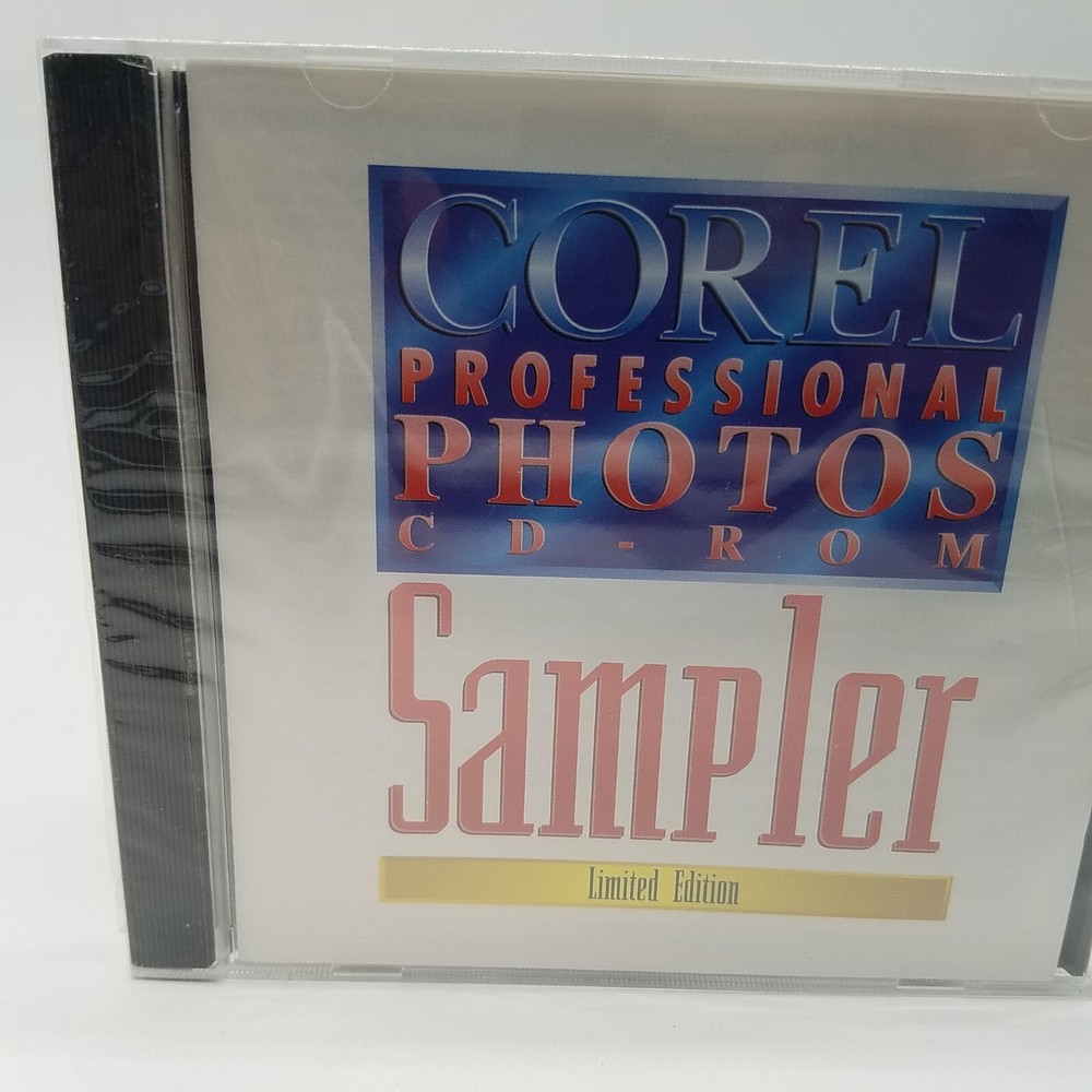 Corel Professional Photos CD-Rom Sampler Limited Edition PC Computer Software