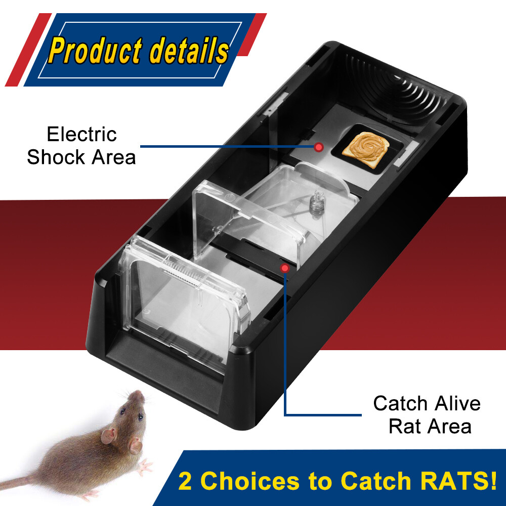 Electronic Mouse Trap Victor Control Rat Killer Pest Electric Rodent Zapper US