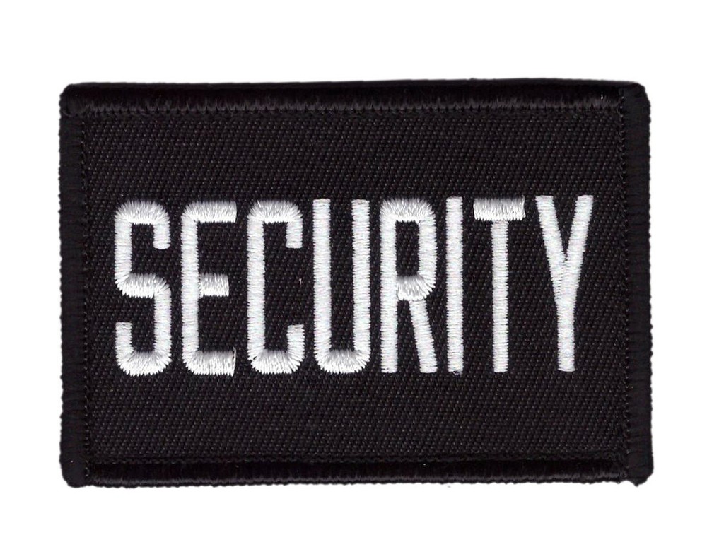 Glow Dark Security Patch Bouncer Patch For VELCRO® BRAND Hook Fastener