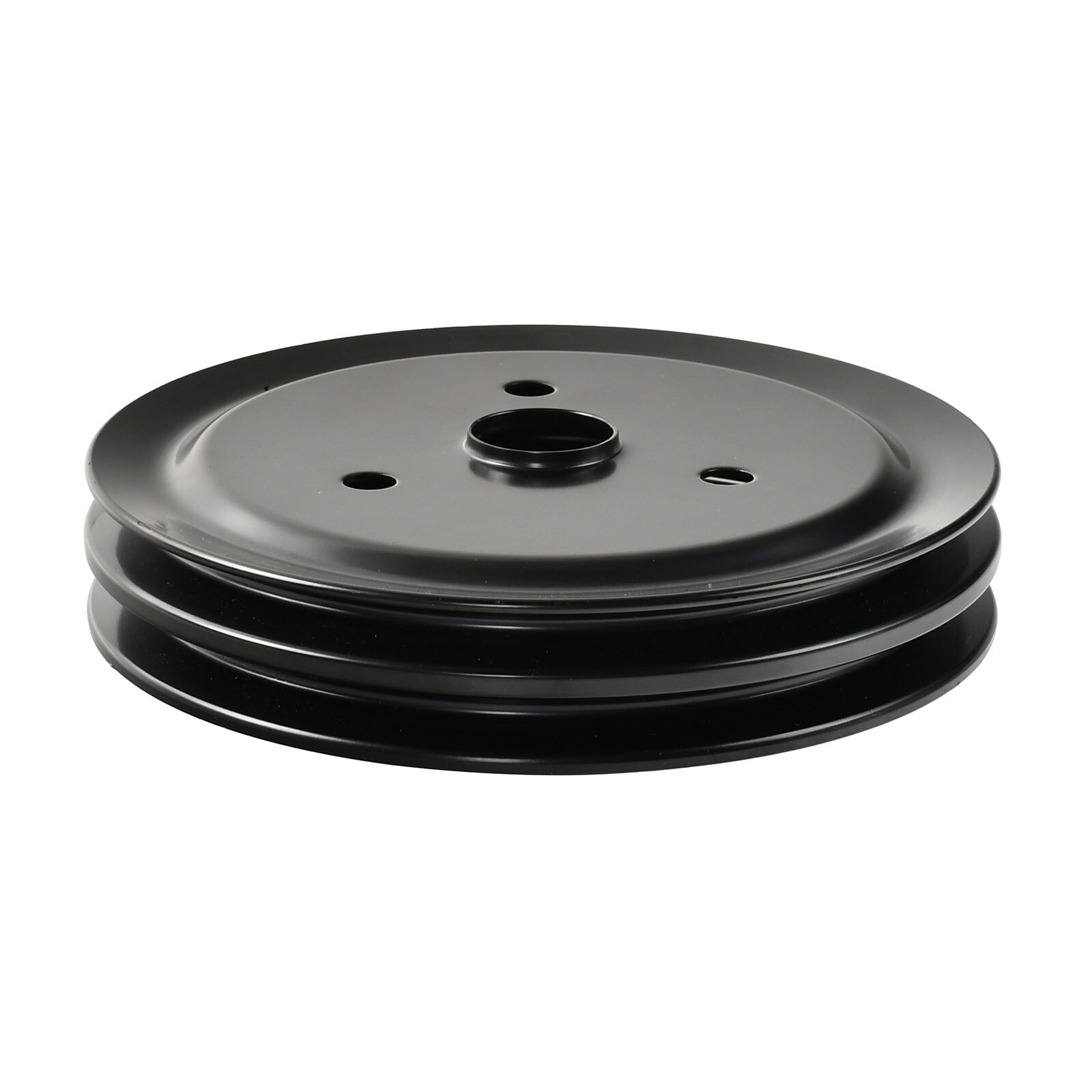 For SBC Chevy 283 350 400 SWP Short Water Pump Pulley & Crankshaft Kit 2 Groove