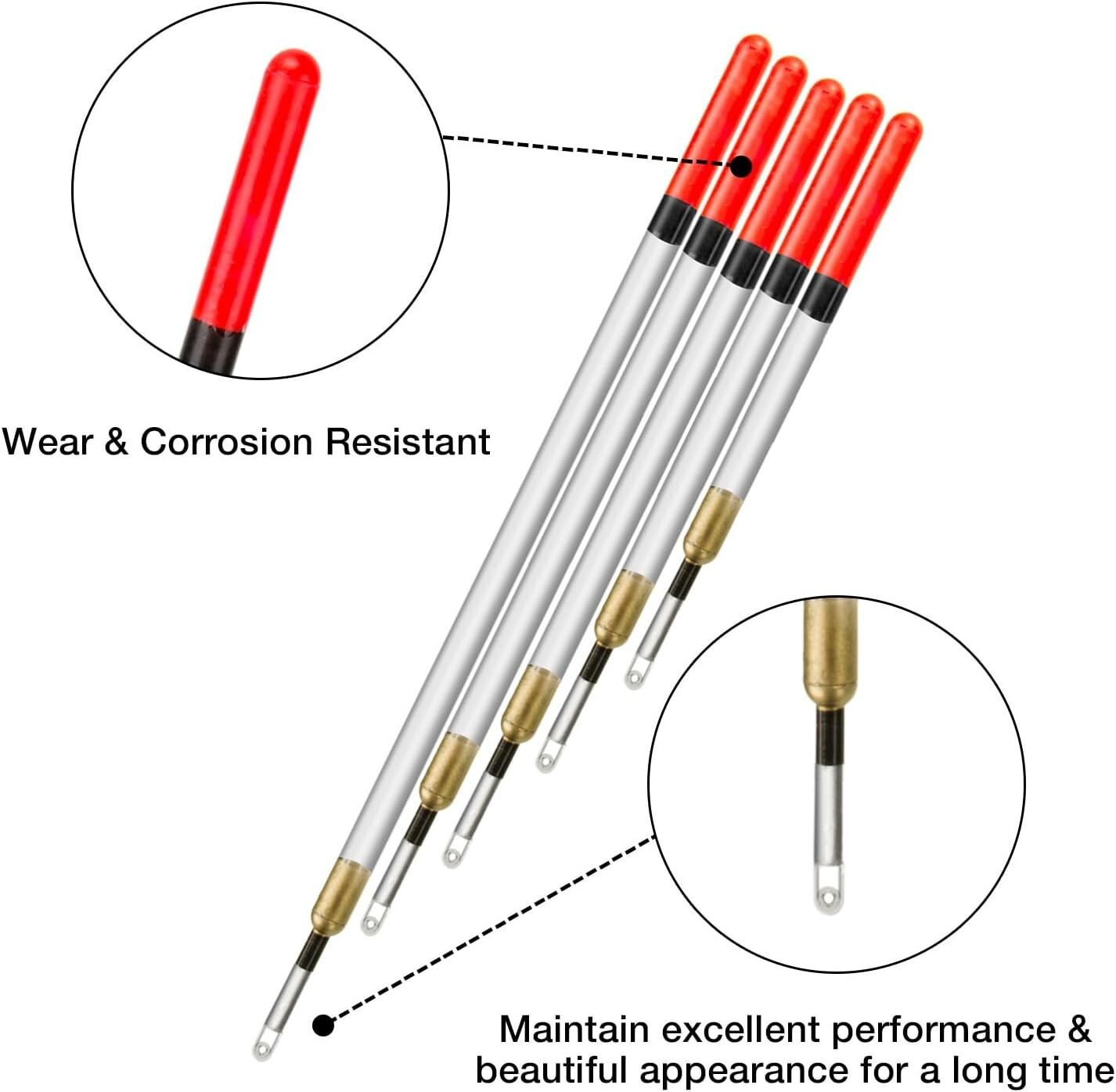 20pcs Fishing Floats Set Fishing Tackle Floats Fishing Waggler Floats Fishing