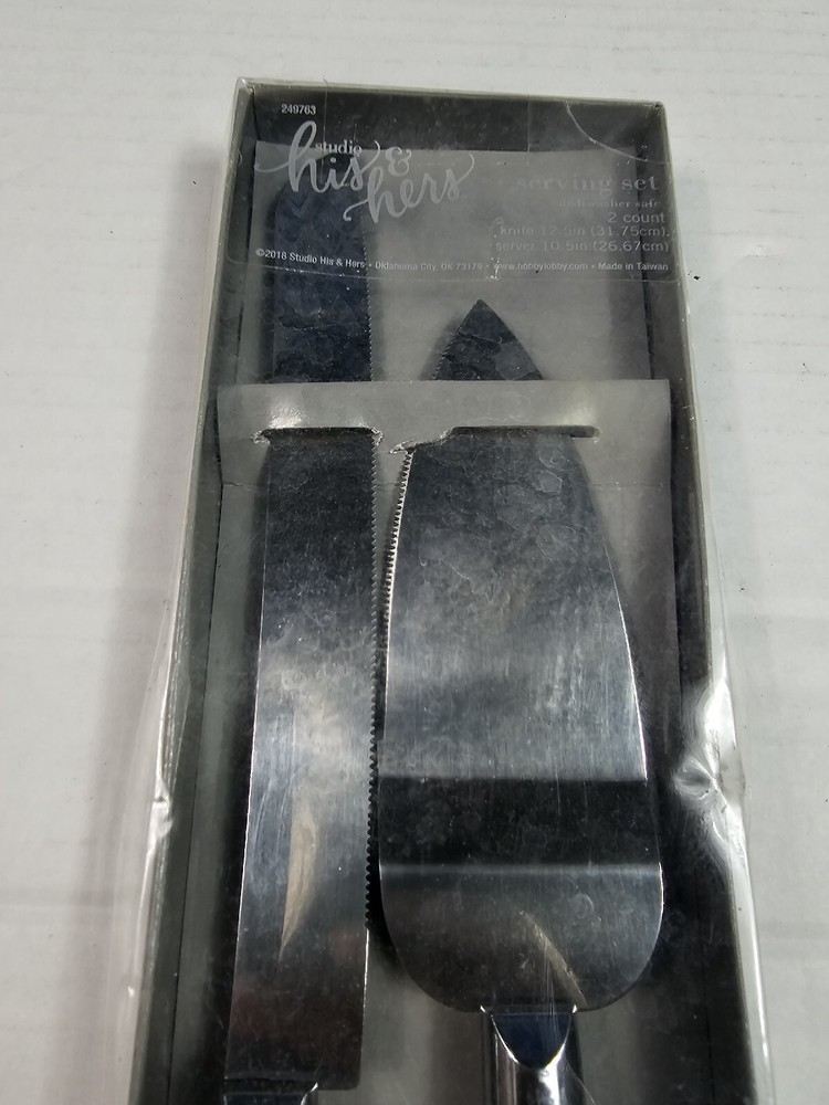 Studio His & Hers Serving Set Dishwasher Safe 2 Count Knife & Server