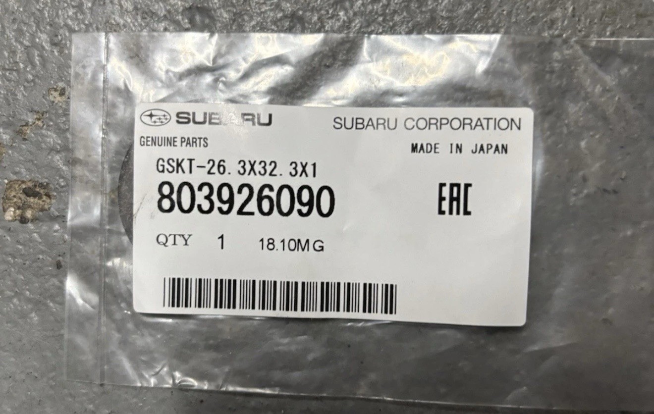 Subaru OEM Genuine Diff Fluid Change Gasket Set 3 Qts Gear Oil & Gaskets