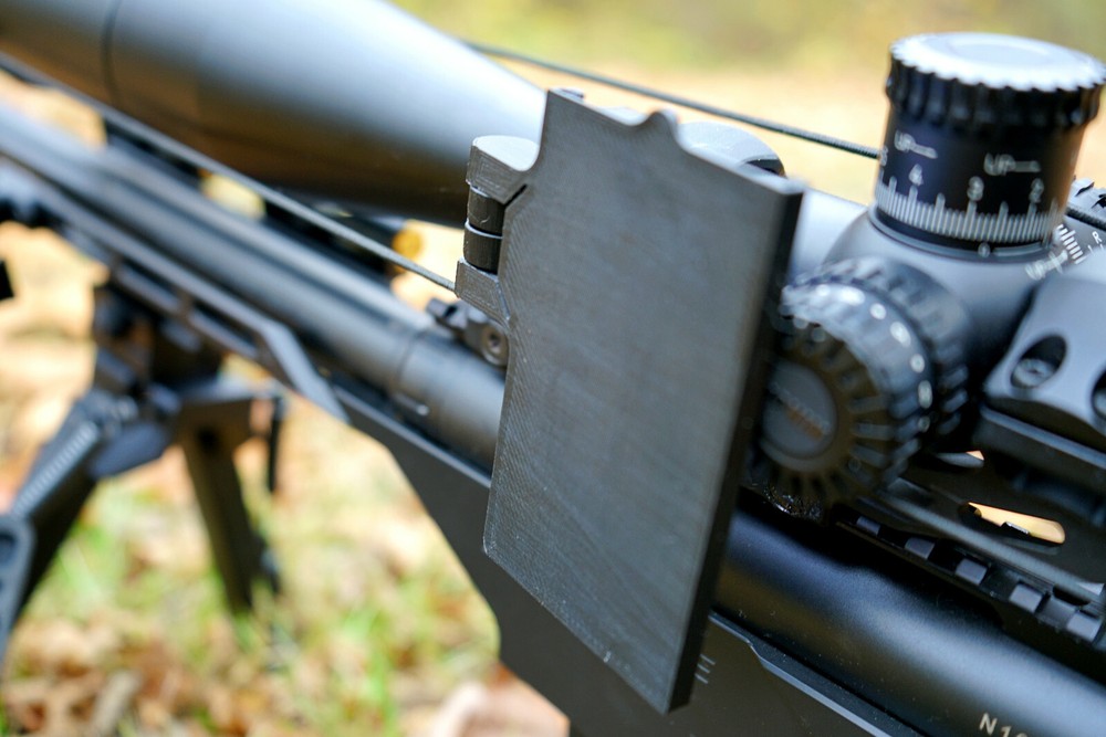 Rifle Mounted Data Elevation and Windage Settings Scope Mount Card Holder Dope