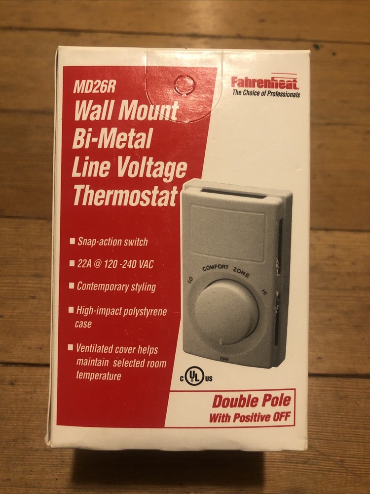 FAHRENHEAT MD26R Non-Programmable Wall-Mount Thermostat