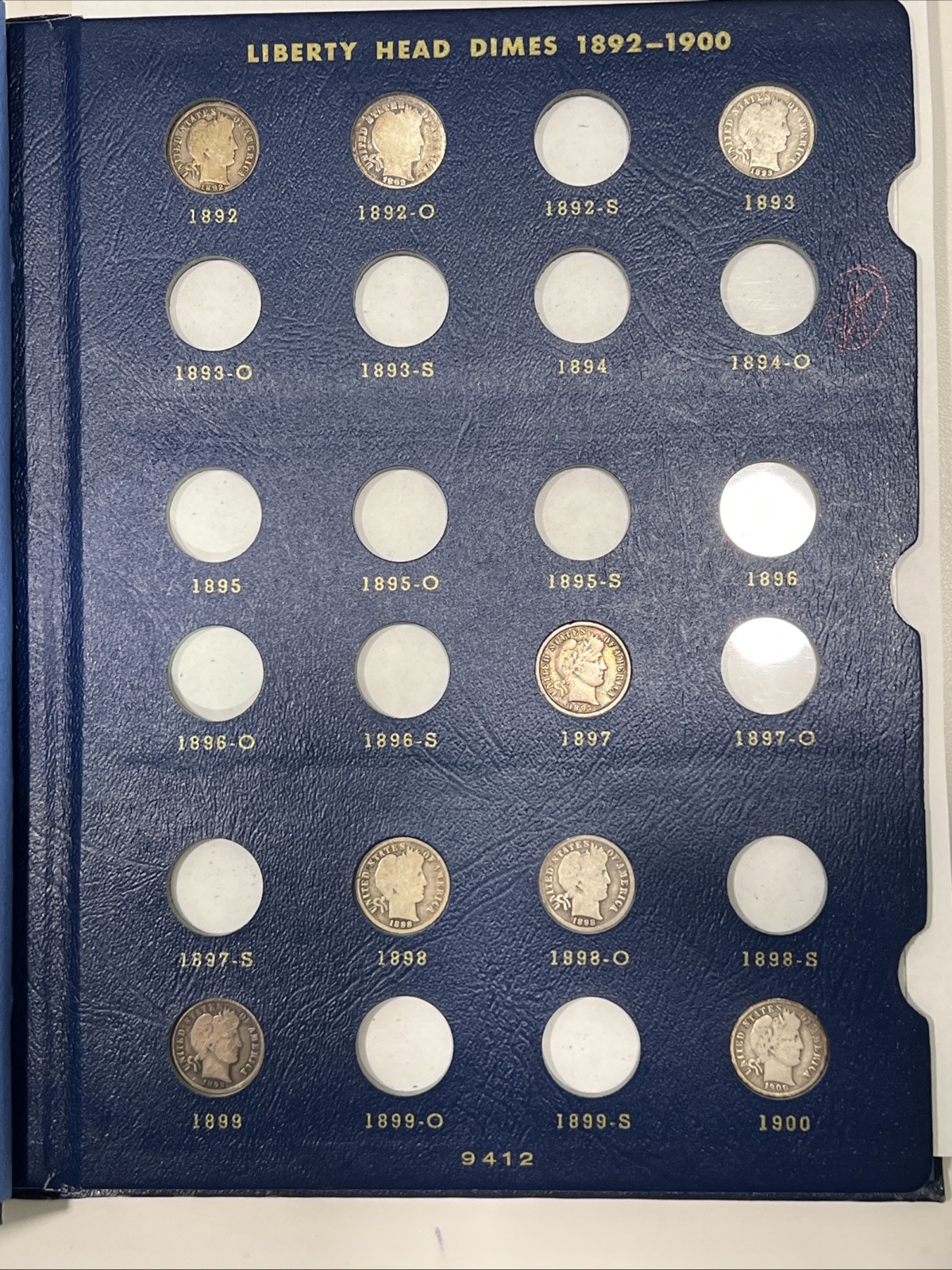 1892-1916 Barber Dime Silver Set. Collection Of 41 Nice Higher Grade Coins!