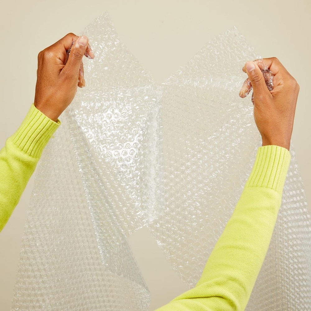 Amazon Basics Bubble Cushioning Wrap Packing Material for Fragile Items, Perfora