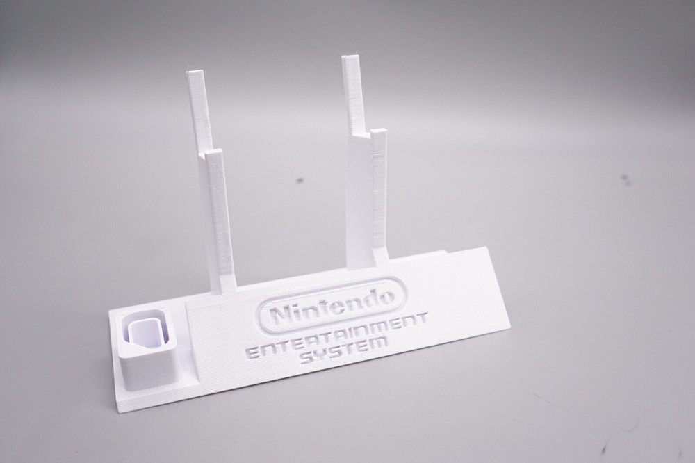 Controller Holder Display for NES Nintendo Entertainment Sys Controllers *White*