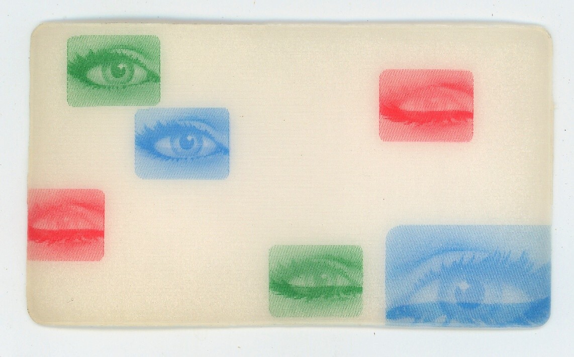 Winking / Blinking Eyes 1970's Vari-Vue Motion Lenticular Card 2" by 3 1/2" inch