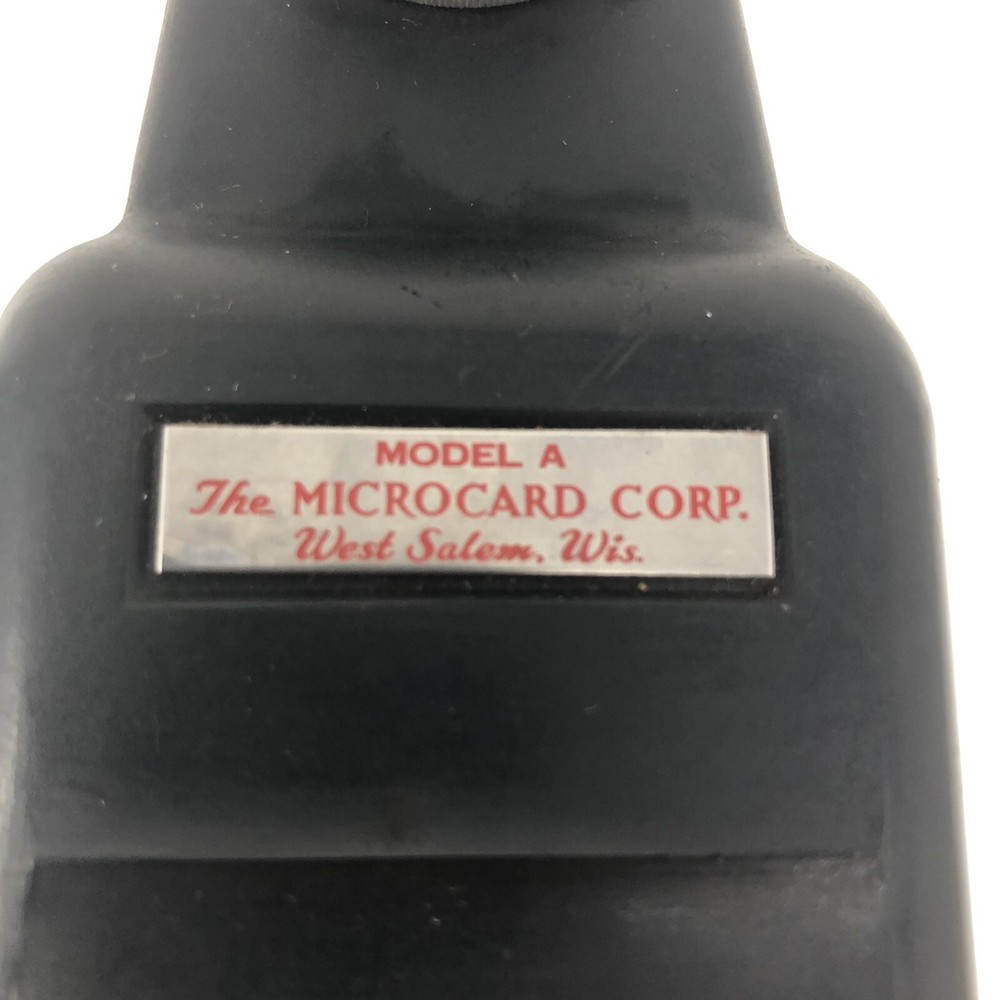 Microcorp Reader For Microtext Model A Vintage Magnifying Glass