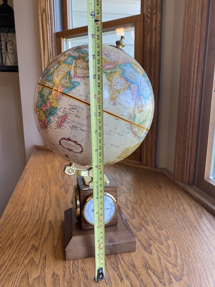 Replogle Classic 9” Diam. Globe with Thermometer, Barometer, & Hydrometer