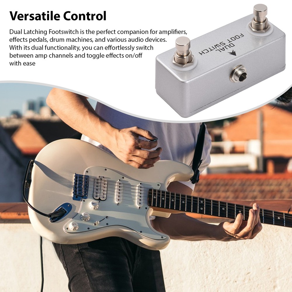 MOSKYAUDIO Dual Footswitch Amp Channel Footswitch Locking Function A2C3