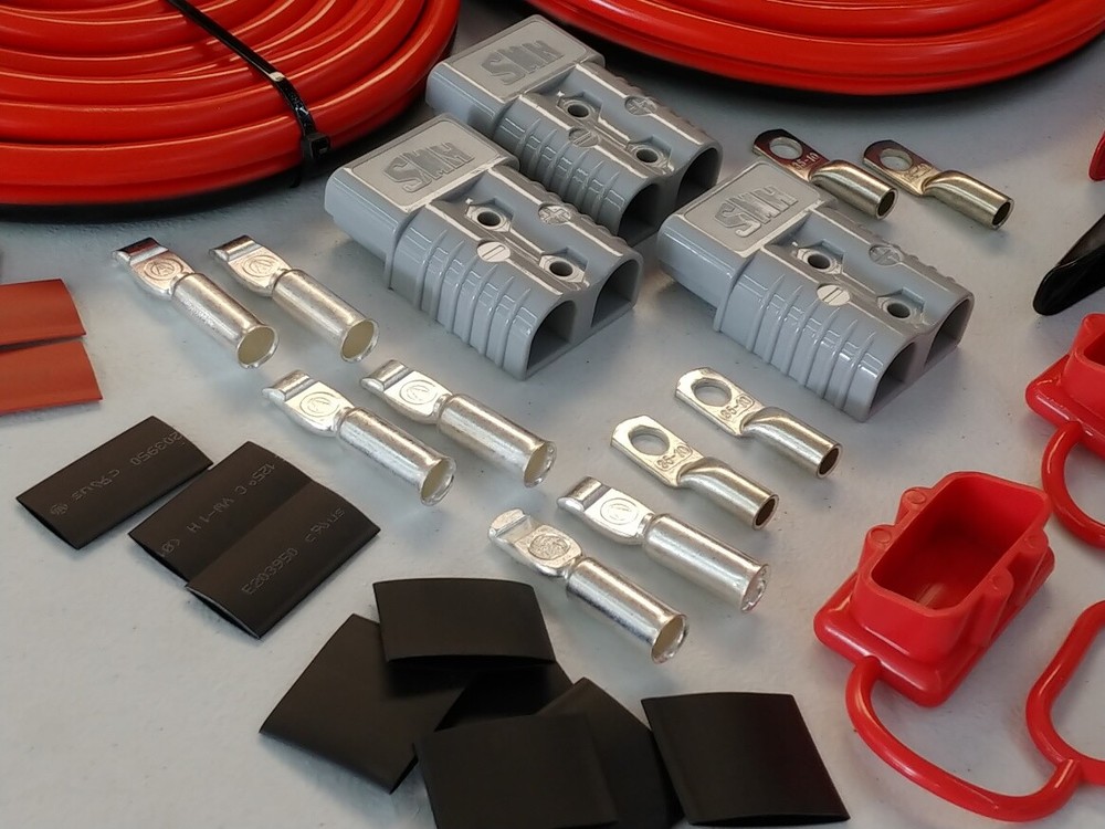 32ft DIY Winch Jump Booster Permanent ( or Non perm ) Quick Connect Trailer 1ga