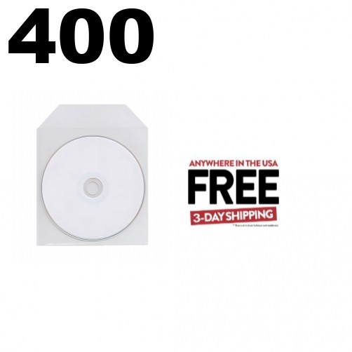 400 CPP Clear Plastic Sleeve with Flap ** 1-3 DAY